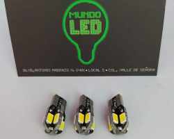  FOCO T10 TIPO CANBUS 8 LEDS 12 VOLTS 