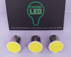1156 12 LED´S COB BLANCO 12 VOLTS 2 POLO