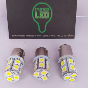 FOCO 1157 13 LEDS DOS POLOS 12 VOLTS 